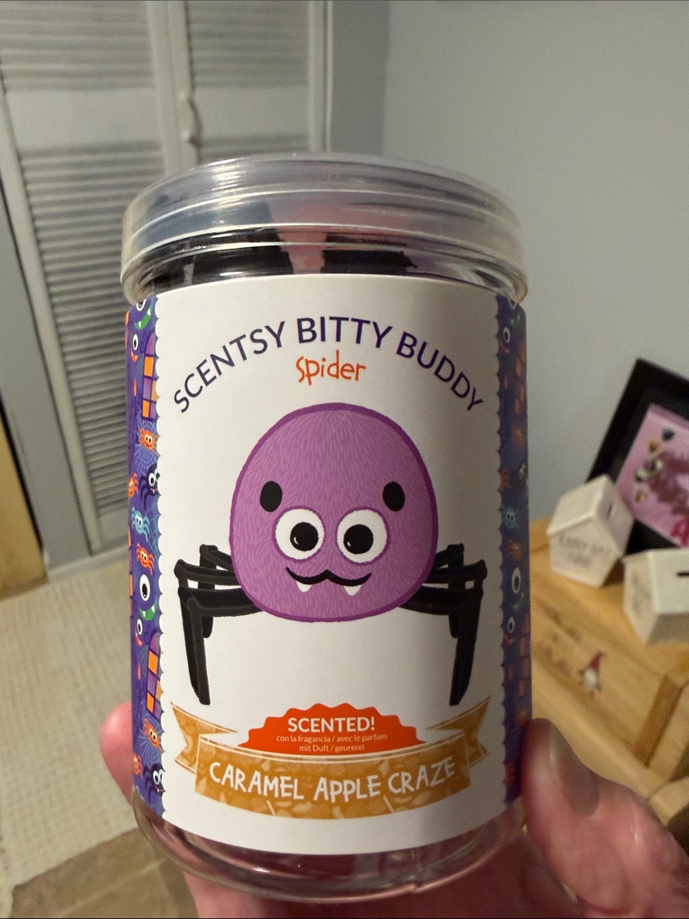 Scentsy Spider Bitty Buddy - Purple with Black Legs